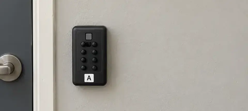 Lockbox A beside the main entrance